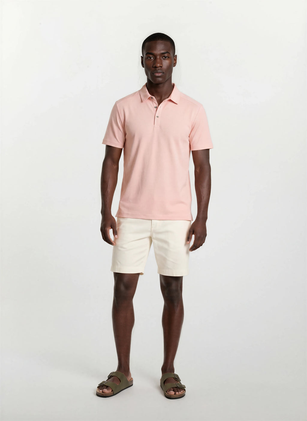 Cotton Tencel Garment Dyed Flat Front Short