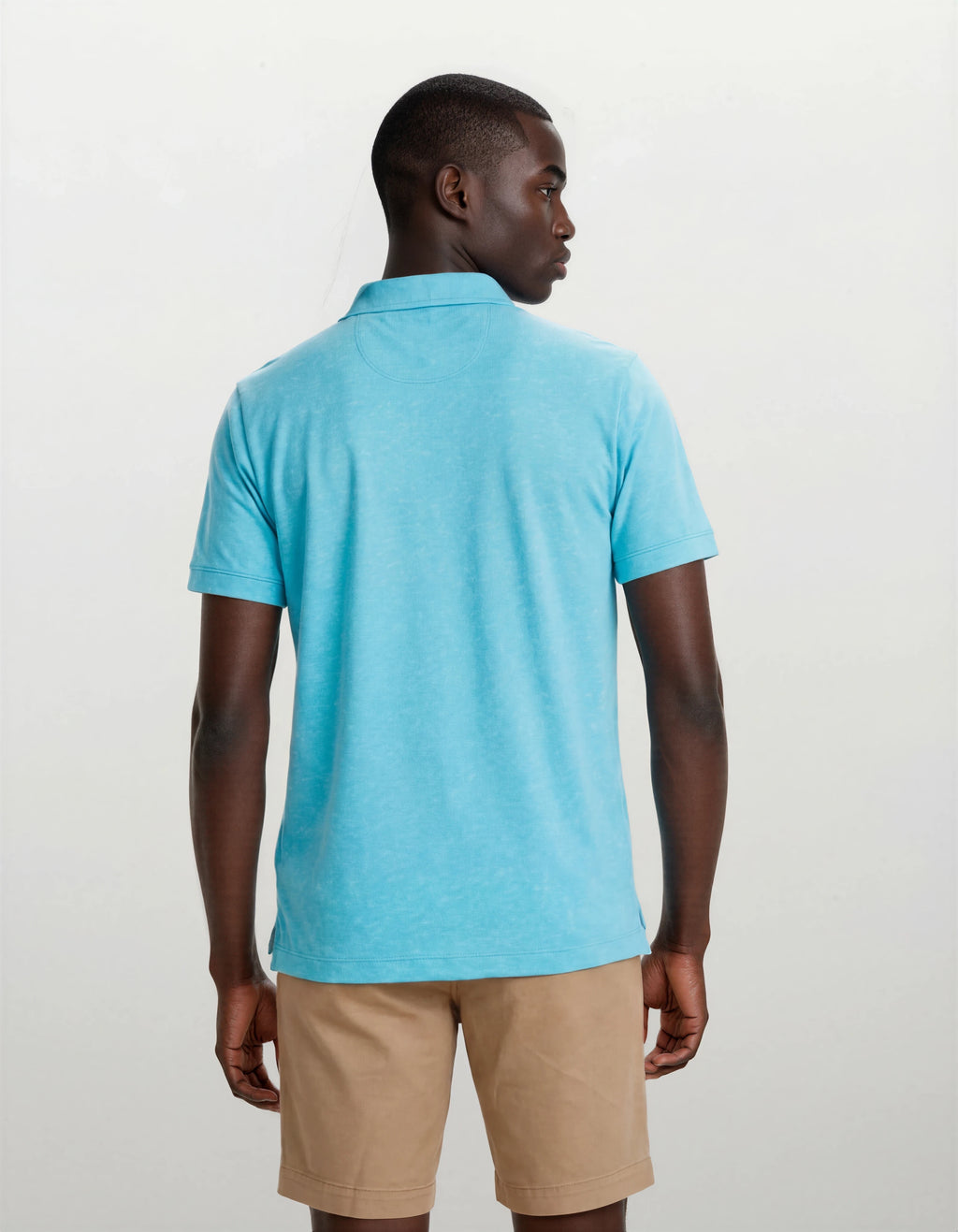 Cotton Tencel Garment Dyed Flat Front Short
