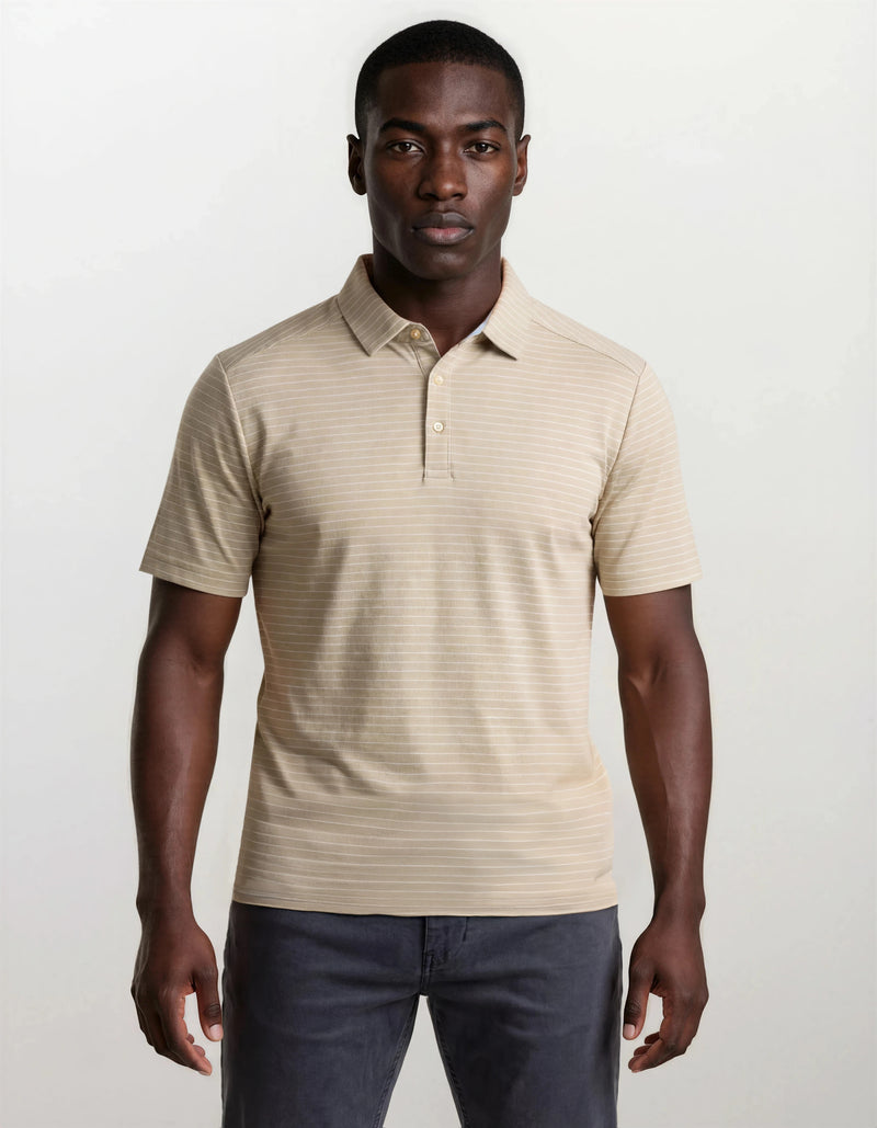 Nublend Hybrid Polo - Stone