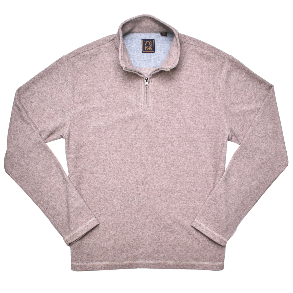 Soft Brushed Sweater Knit Qzip