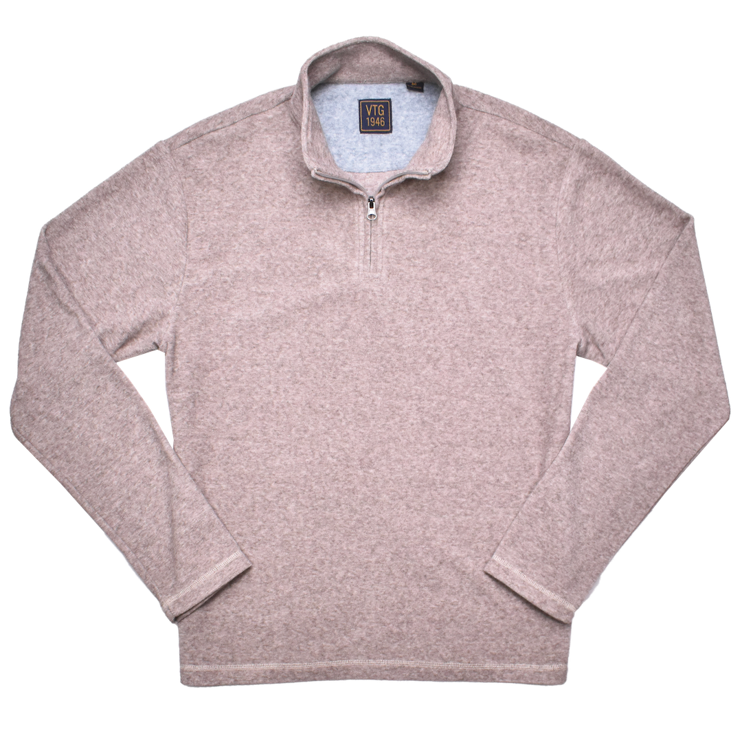 Soft Brushed Sweater Knit Qzip