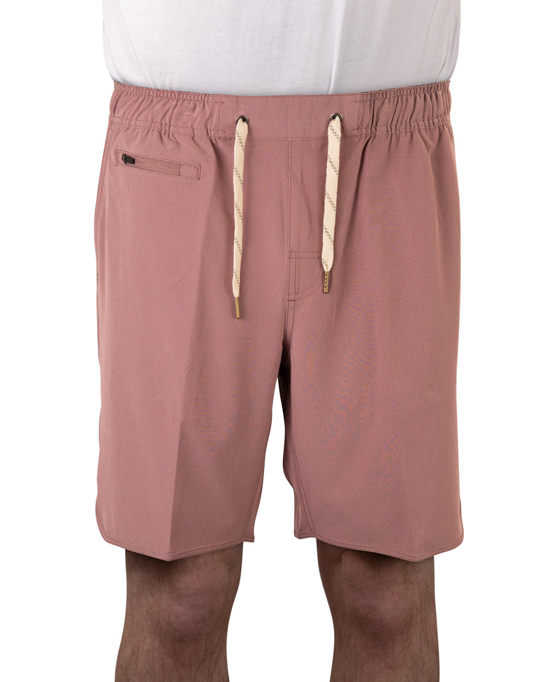 Heather Micro Shadow Windjammer Short - Heather TIbetan Red