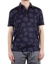 Two Tone Floral Printed Pique Polo