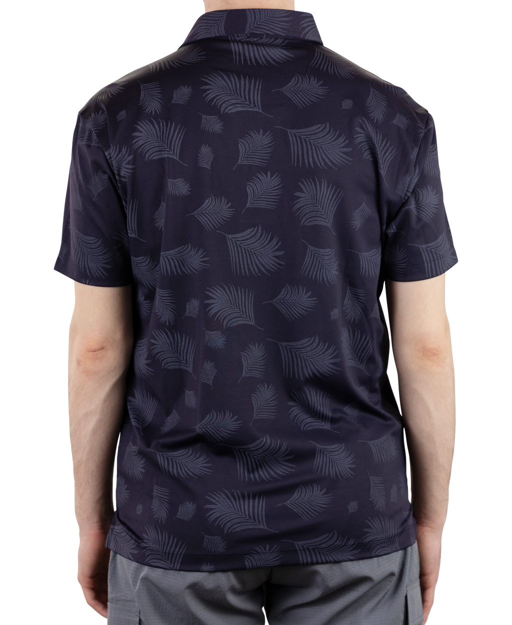 Two Tone Floral Printed Pique Polo