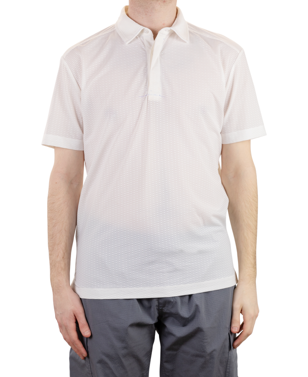 Metal Vent Jaquard Golf Polo