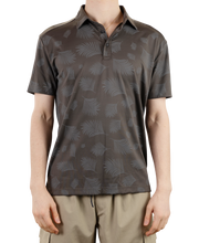 Two Tone Floral Printed Pique Polo