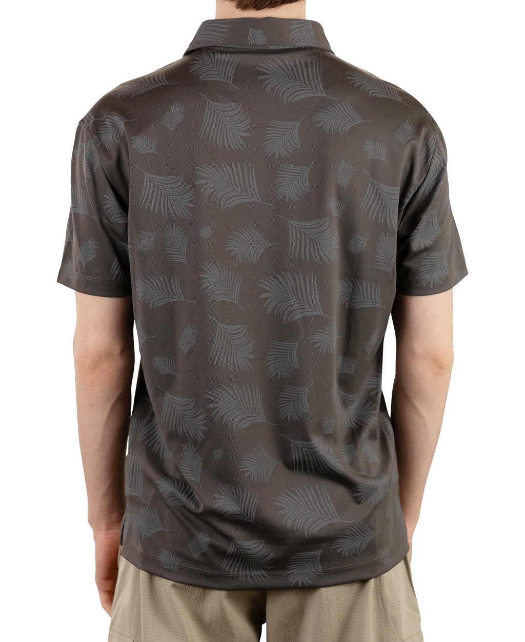 Two Tone Floral Printed Pique Polo