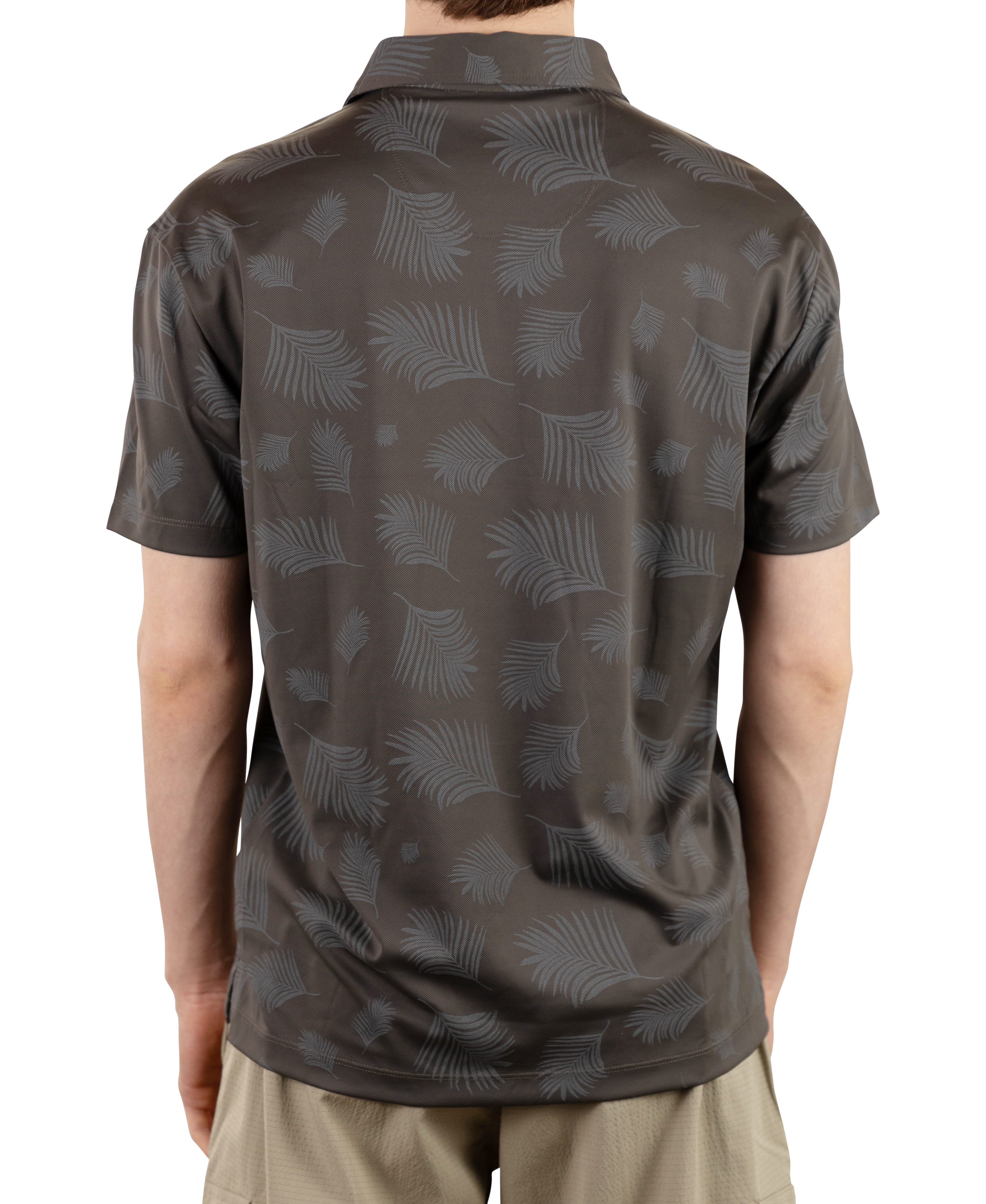 Two Tone Floral Printed Pique Polo