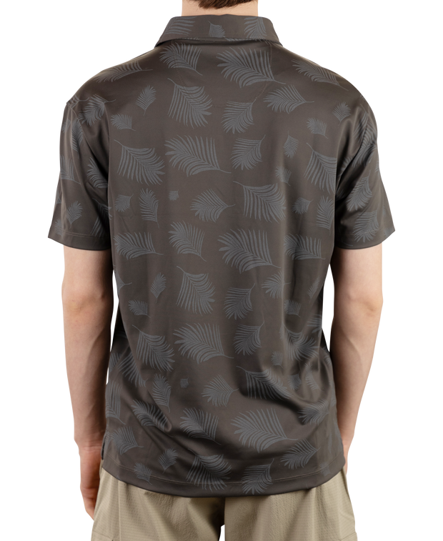 Two Tone Floral Printed Pique Polo