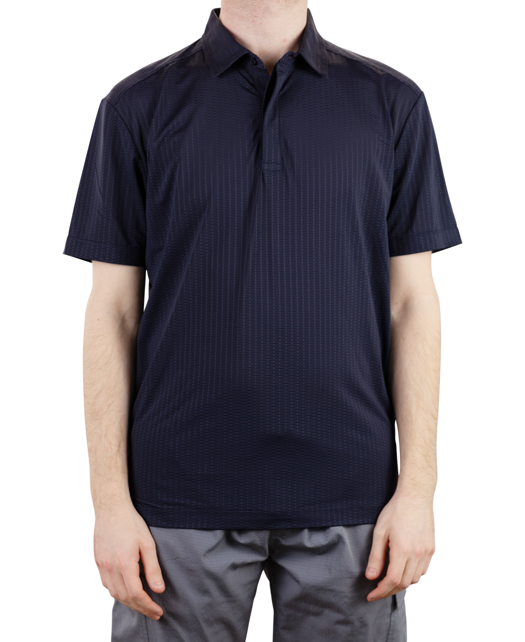 Metal Vent Jaquard Golf Polo