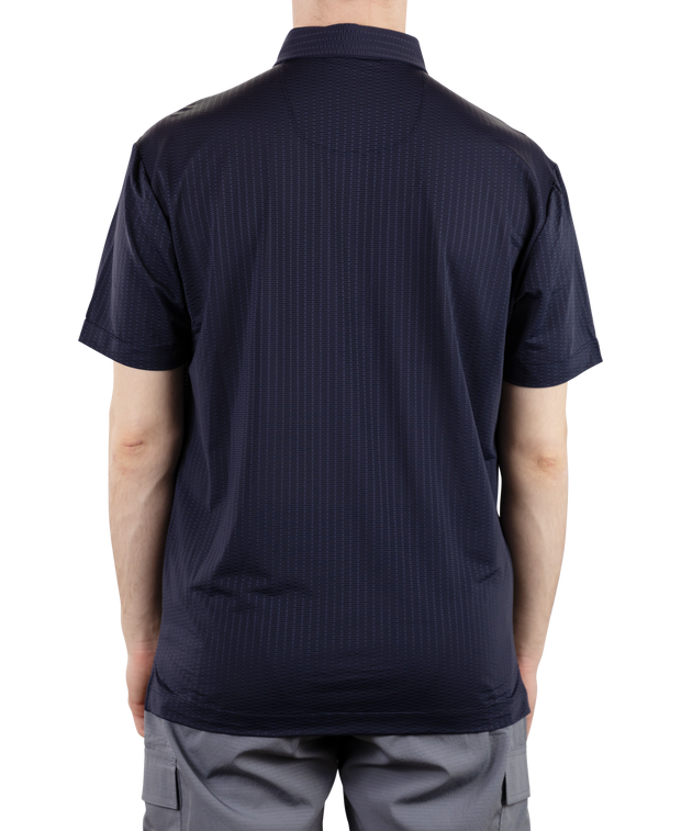 Metal Vent Jaquard Golf Polo