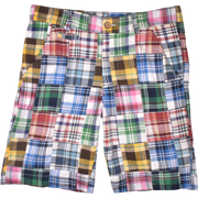 Patch Madras Short, Light Blue
