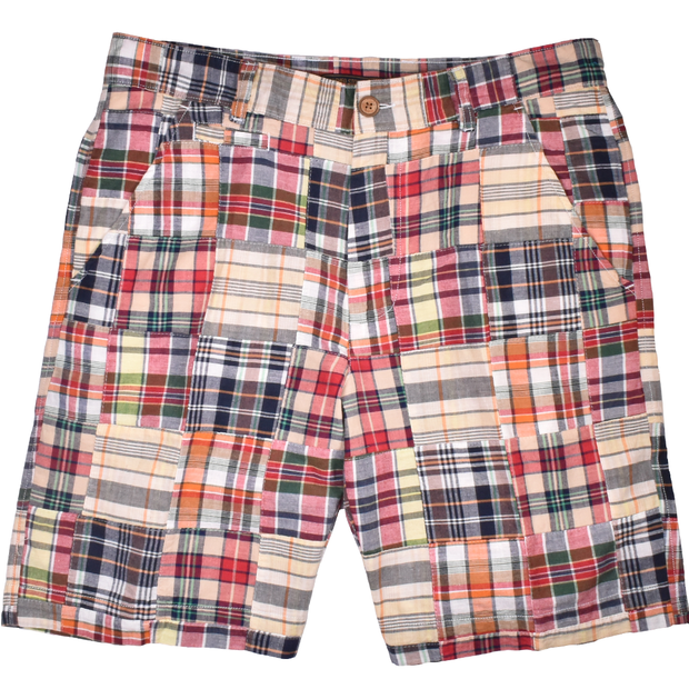 Patch Madras Short, Blue