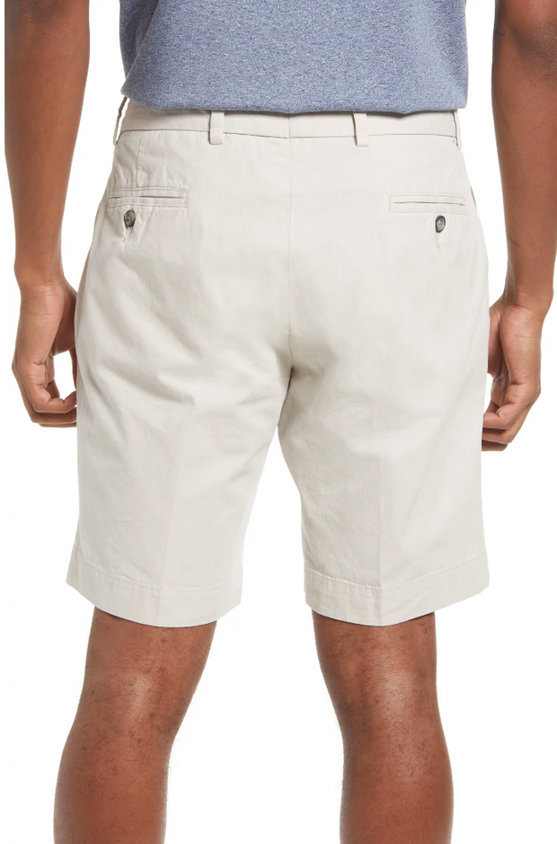 Charleston Khakis Washed Poplin Short, Flat Front, Regular Rise