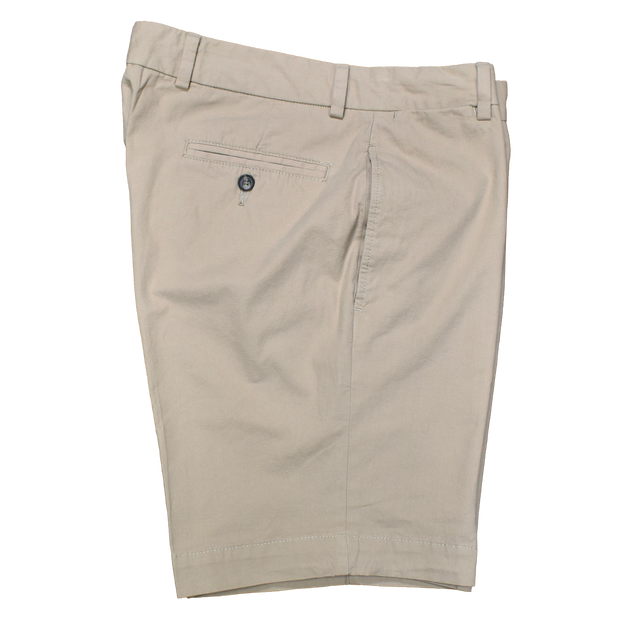 Charleston Khakis Washed Poplin Short, Flat Front, Regular Rise