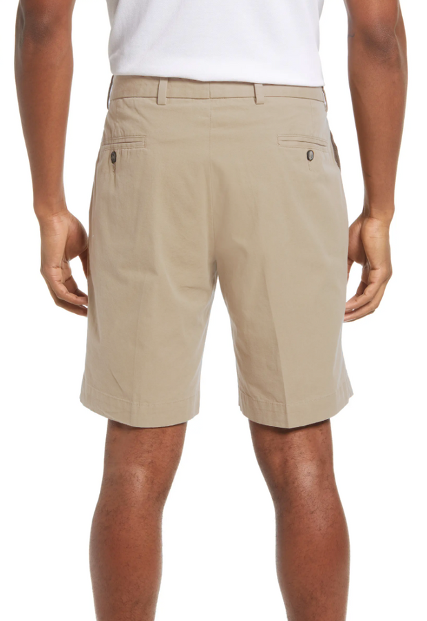 Charleston Khakis Washed Poplin Short, Flat Front, Regular Rise