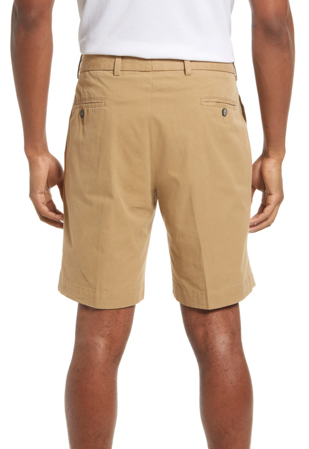 Charleston Khakis Washed Poplin Short, Flat Front, Regular Rise