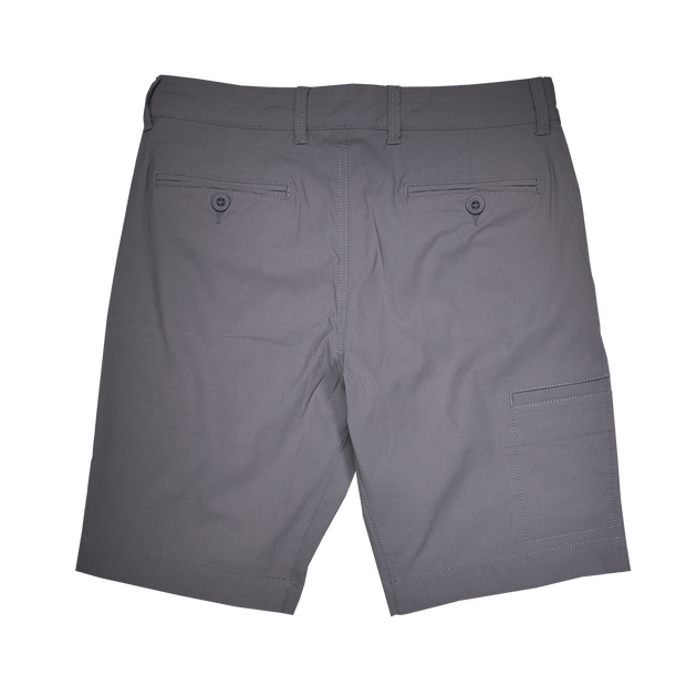 Hybrid Performance Flat Front Short, Grey