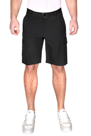 Performance Belted Cargo Short, Black