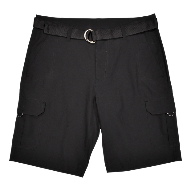 Performance Belted Cargo Short, Black