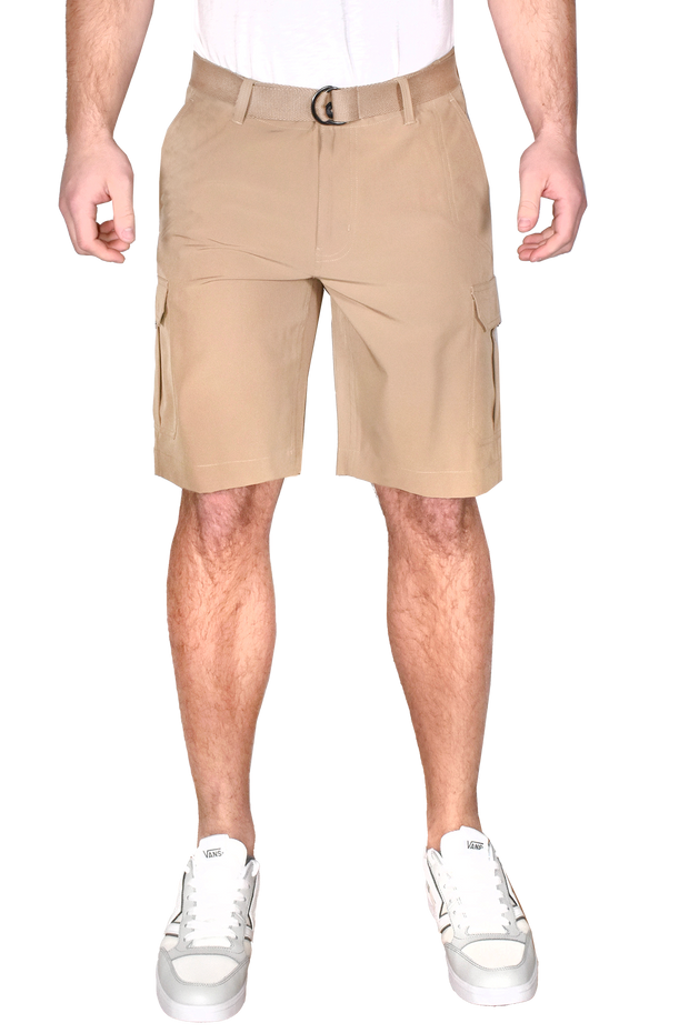 Performance Belted Cargo Short, British Tan