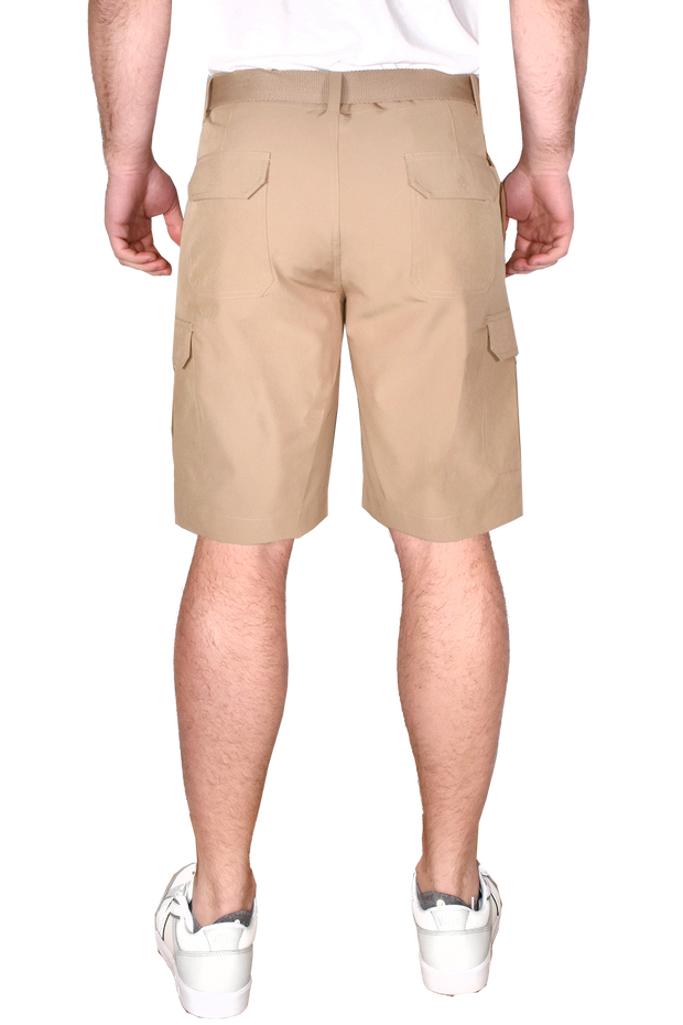 Performance Belted Cargo Short, British Tan