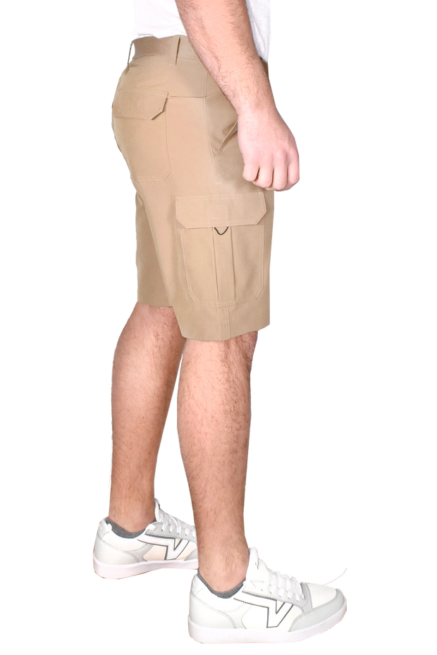 Performance Belted Cargo Short, British Tan