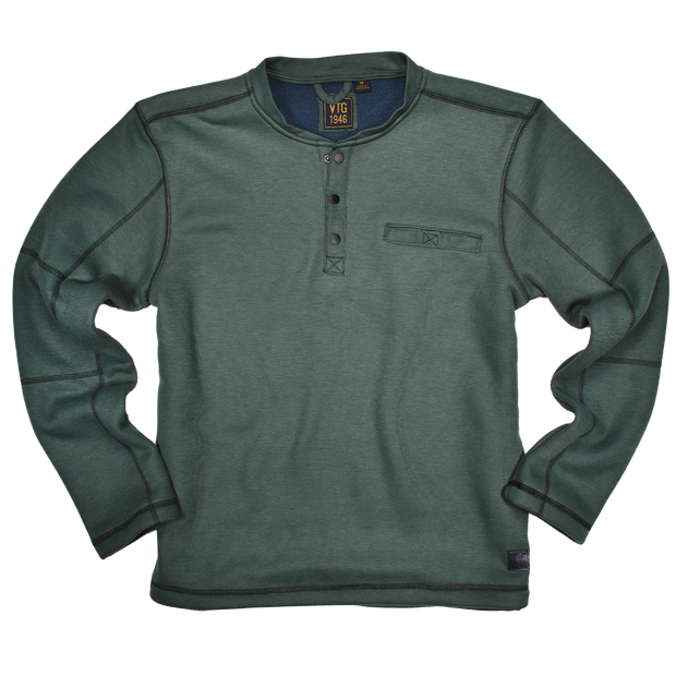 Fleece Lined Rib Henley