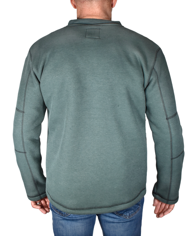 Fleece Lined Rib Henley