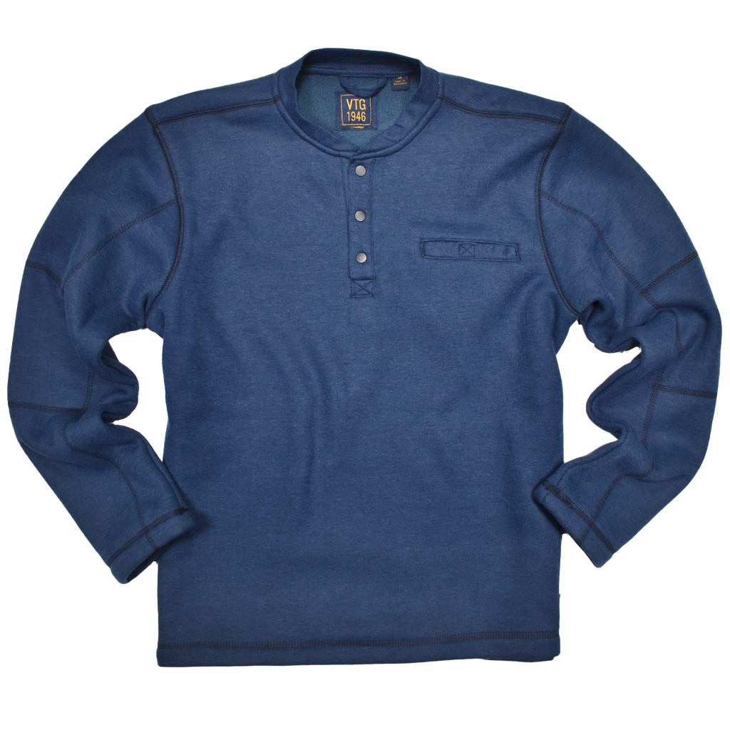 Fleece Lined Rib Henley