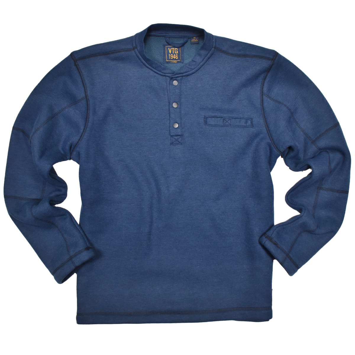Fleece Lined Rib Henley