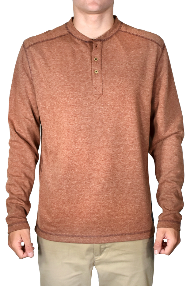Heathered Rib Henley