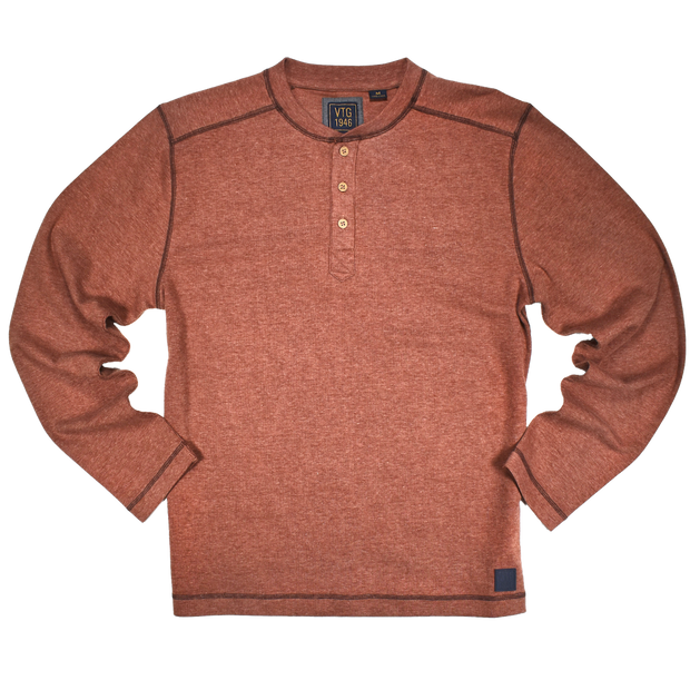 Heathered Rib Henley
