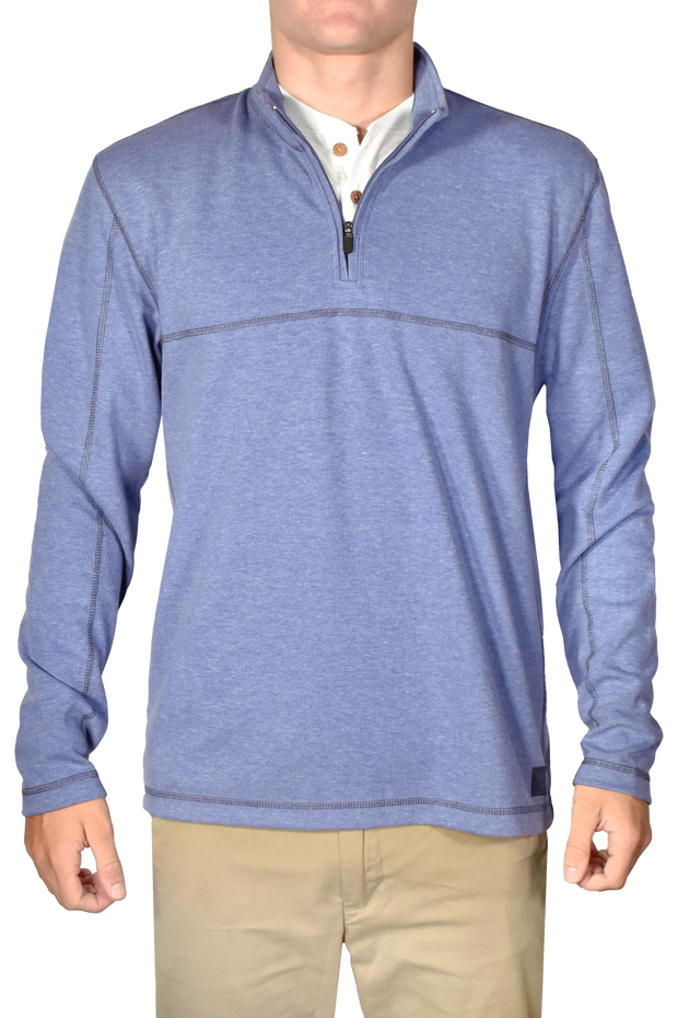 Heathered Rib Quarter Zip