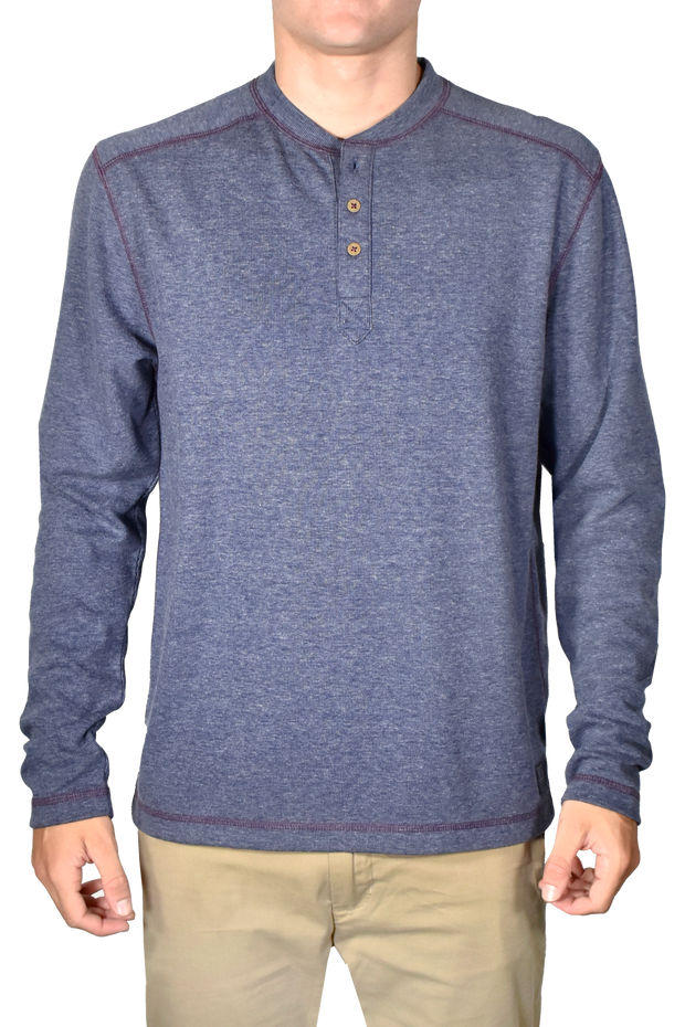 Heathered Rib Henley