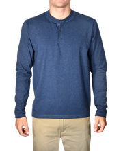 Heathered Stretch Jersey Henley