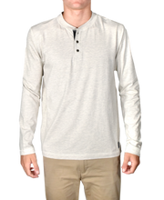 Heathered Stretch Jersey Henley