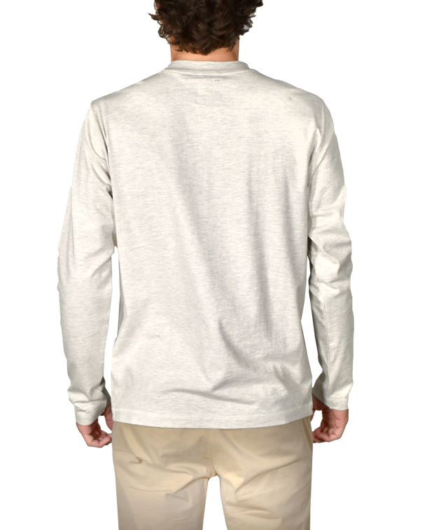 Heathered Stretch Jersey Henley