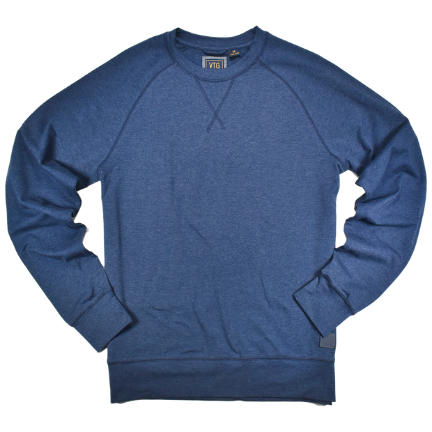 Heathered Stretch Jersey Crew Neck