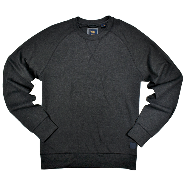 Heathered Stretch Jersey Crew Neck