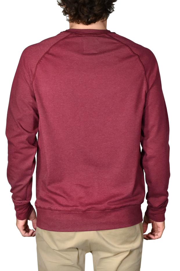 Heathered Stretch Jersey Crew Neck