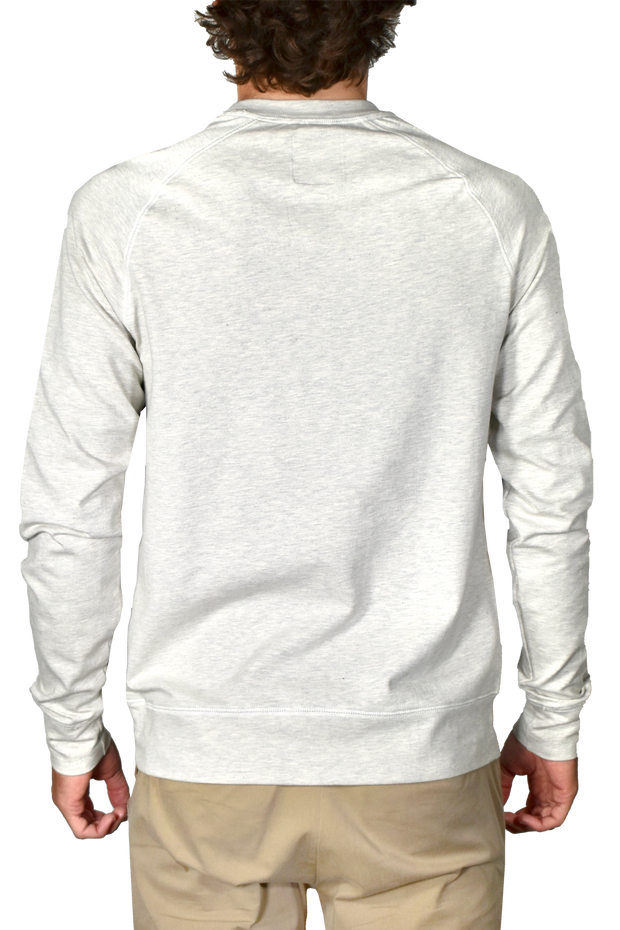 Heathered Stretch Jersey Crew Neck