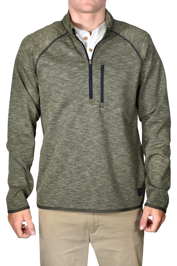 Double Knit Slub Half Zip