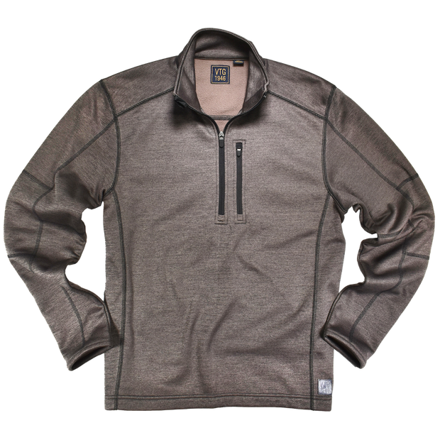 Vintage quarter 2025 zip fleece mens