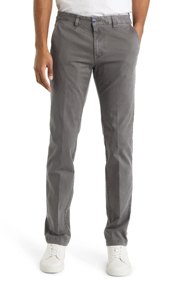 Stretch Comfort Flat Front Pant, Smokey Grey