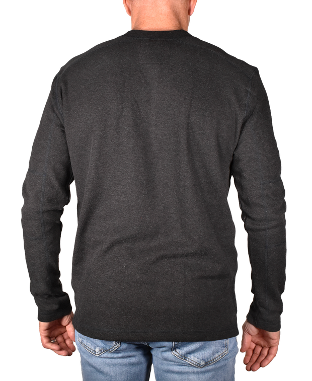 Heathered Rib Henley