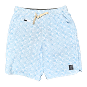 Boys Wave Print Windjammer Hybrid, Lt Blue