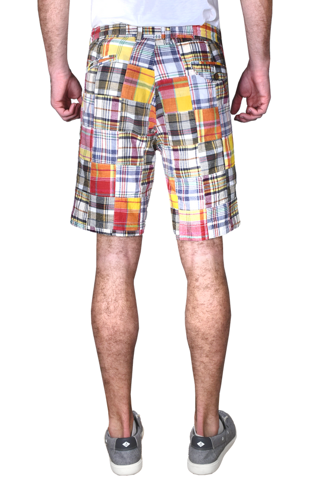 Patchwork sales madras shorts