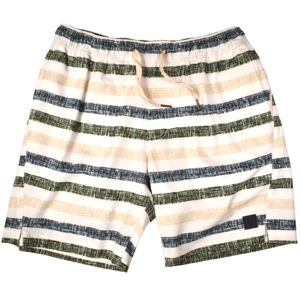 Chalk Stripe Sport Short Green/Navy/Tan