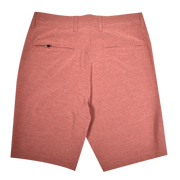 Heather Pencil Stripe Golf Short, Burnt Henna